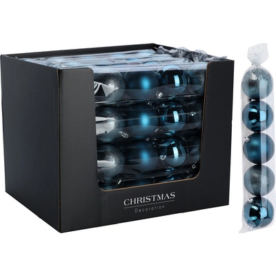 KOOPMAN Vánoční koule 80 mm v modré barvě mix sada 5 kusů – Hledejceny.cz