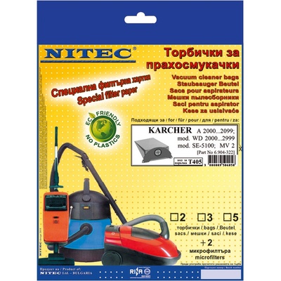 NITEC Торбички за прахосмукачки Т405 karcher (Рў405)