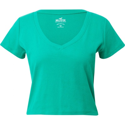 HOLLISTER Тениска зелено, размер xxs