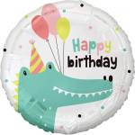 GoDan Фолиев Балон "Happy Birthday" с Крокодил (FG-OBKK)