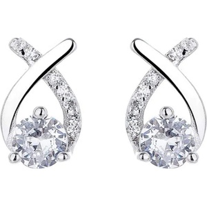 Silenti Jewelry Сребърни обеци "Извивка