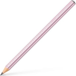 Faber-Castell Графитен молив, B, триъгълен, FABER-CASTELL "Sparkle Jumbo", розов металик 111661 (111661)