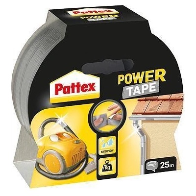 Pattex Power Tape Vodeodolná ručne trhateľná páska 25 m strieborná
