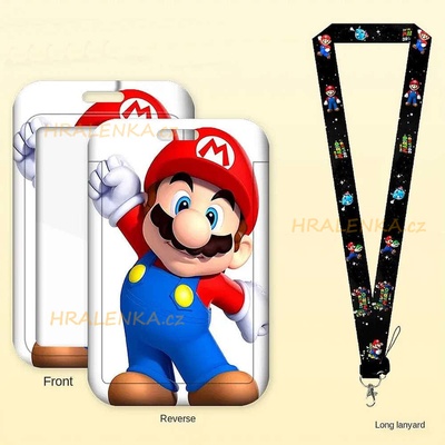 Šňůrka na krk 23646 s cedulkou Super Mario
