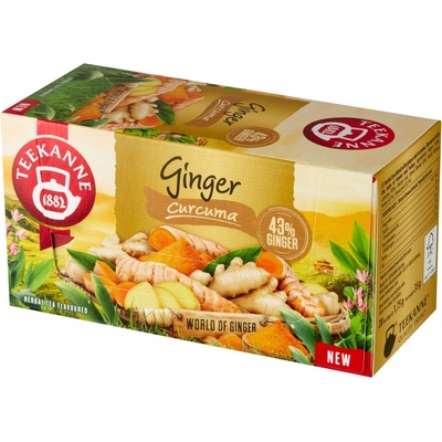 Teekanne bylinný čaj Zázvor kurkuma 20 x 1,75 g