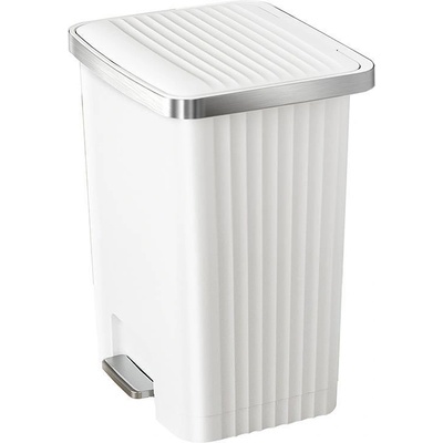 EKO-Europe Кош за отпадъци EKO HANA II с педал (70 л) - бял (EKO 638870 - White)
