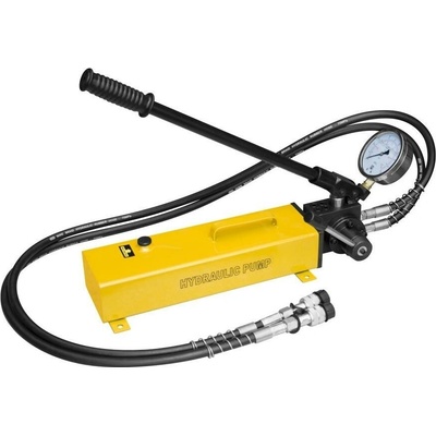 Ruční hydraulická pumpa dvourychlostní, tlak 20 bar, s tlakoměrem, 2 hadice - HHB-700S