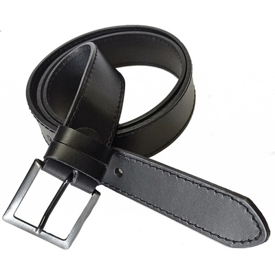 Belts I-6-1PR-60 kožený pásek černý