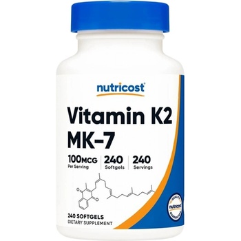 Image 1 of Nutricost Vitamin K2 MK-7 100 mcg [240 Гел капсули]