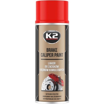K2 BRAKE CALIPER 400ml Červený na brzdové strmene