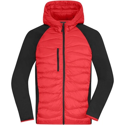 James & Nicholson pánska hybridná bunda JN1330 Red