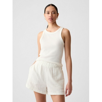 GAP Ребрест топ с тънки презрамки GAP GAP | Byal | ЖЕНИ | M