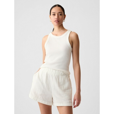 GAP Ребрест топ с тънки презрамки GAP GAP | Byal | ЖЕНИ | M