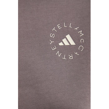Adidas Суичър за трениране adidas by Stella McCartney в сиво с изчистен дизайн JW4692 (JW4692)
