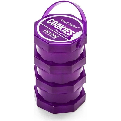 Cookies 3 dílná stohovatelná dóza regular purple