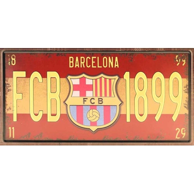 Ceduľa značka FC Barcelona