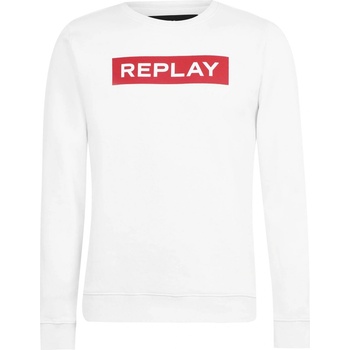 Image 1 of Replay Блуза Replay Block Logo Sweatshirt - White 001