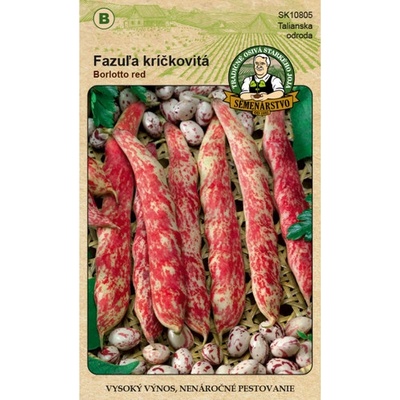 Fazuľa záhradná kríčková Borlotto red