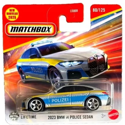 Mattel Matchbox: количка - 2023 BMW i4 полицейски седан (JBR00)