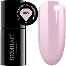 Semilac 809 Tender Pink Hybridní lak 3v1/jednofázový 7 ml