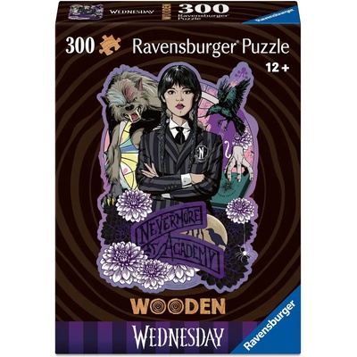 RAVENSBURGER Drevené obrysové Wednesday 300 dielov