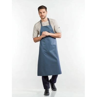 Chaud Devant Kuchářská zástěra s náprsenkou Waterproof Blue Blue
