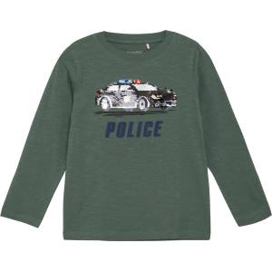 Minymo Детска блуза с дълъг ръкав Minymo Kid's T-Shirt L/S No. 134002 Longsleeve - Dark Forest - размер 152 (EU) (704-5697-0121)