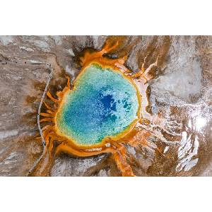 DIMEX ART Флизелинов фототапет извор рейнбоу, йелоустоун 375 x 250 см