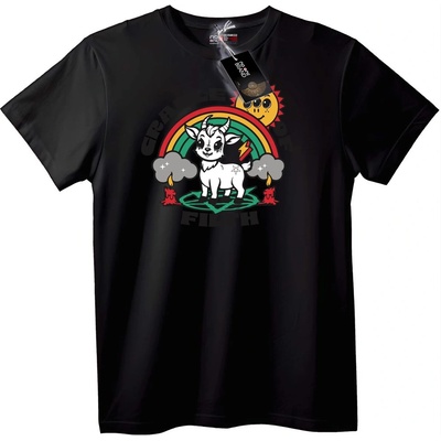 NOONEBRAND Тениска Дъгов Baphomet - L, Black