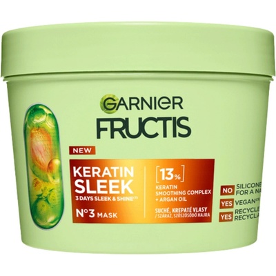 Fructis Maska na vlasy Keratin Sleek 370 ml – Hledejceny.cz