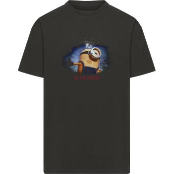 MERCHCODE Тениска Minions in the makin Heavy Oversize Tee black XXLUB-MC1550-00007 - Черен, размер L