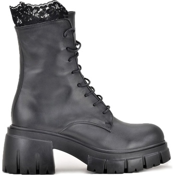 Tinti Shoes Дамски боти с дантела Savina black