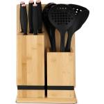 Berlinger Haus Комплект ножове и кухненски прибори с бамбукова дъска и стойка Black Rose 12 части 55587 (BH/3146)