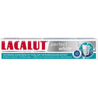 Lacalut Perfect white bieliaca s micelárnym účinkom 75 ml
