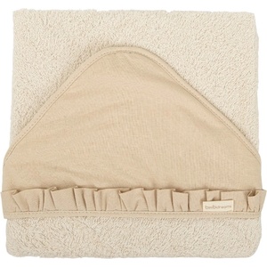 Bimbidreams Бебешка хавлия с качулка Bimbidream - Algodon Stone Washed, 100 x 100 cm, Linen (8435629216303) - ozone