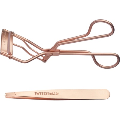 Tweezerman Rose Gold Set, Dárkové balení setu Rose Gold pro řasy a obočí – Zbozi.Blesk.cz