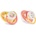 Baby Care БИБЕРОН ЗАЛЪГАЛКА С КАПАЧЕ 2БР. 6М+ yellow/pink (10220760002)