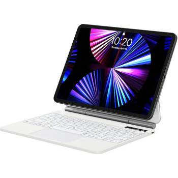 Baseus Brilliance Wireless Touchpad Keyboard Case Digital Display (ARJK010016) - полиуретанов калъф, клавиатура, тракпад и поставка за iPad Pro 11 M2 (2022), iPad Pro 11 M1 (2021), iPad Pro 11 (2020),