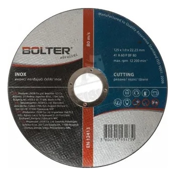 Image 1 of BOLTER 125х1 диск за рязане на inox bolter (xg53173)