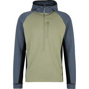 Stoic Мъжки вълнен пуловер Stoic MerinoWaffleFleece320 NorrdalSt. 3/4 Zip Hoody Merino hoodie - Ink Grey / Multi (005-6576-0312)