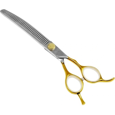 Tauro Pro Line Nůžky Janita Plunge Perfection efilační zlaté 40 zubů 18 cm