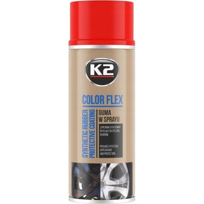 K2 COLOR FLEX 400 ml ČERVENÁ - ochranný nátěr ze syntetického kaučuku