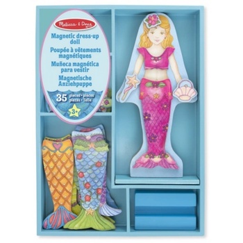 Melissa & Doug - Магнитна кукла за обличане - Веселата русалка Мери (18601)
