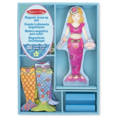 Melissa & Doug - Магнитна кукла за обличане - Веселата русалка Мери (18601)