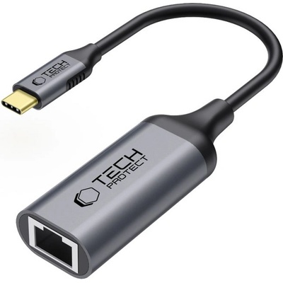 Tech-Protect Преходник Type-C към RJ45 1000MBPS от Tech Protect Ultraboost - Черен (5906302321834)