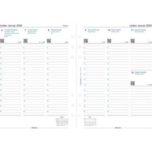 Filofax, Kalendář 2025 A5, týden / 2 strany, linky, ČJ+SJ