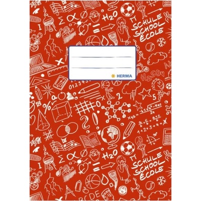 Obal na zošit Schooldoo A4 červený /1ks