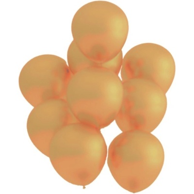 Belbal Malý dekorační balónek metalický zlatý Gold