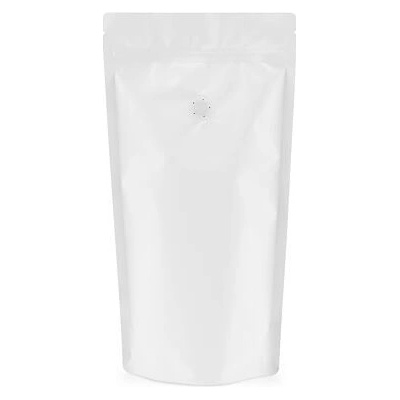 Doypack ZIP | bílý mat | ventil obsah 150g (130 x 225 + 70 mm)