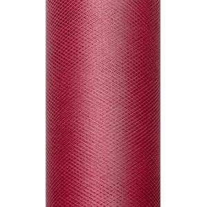 PartyDeco Тюл гладък - бордо червен 0, 15 х 9м